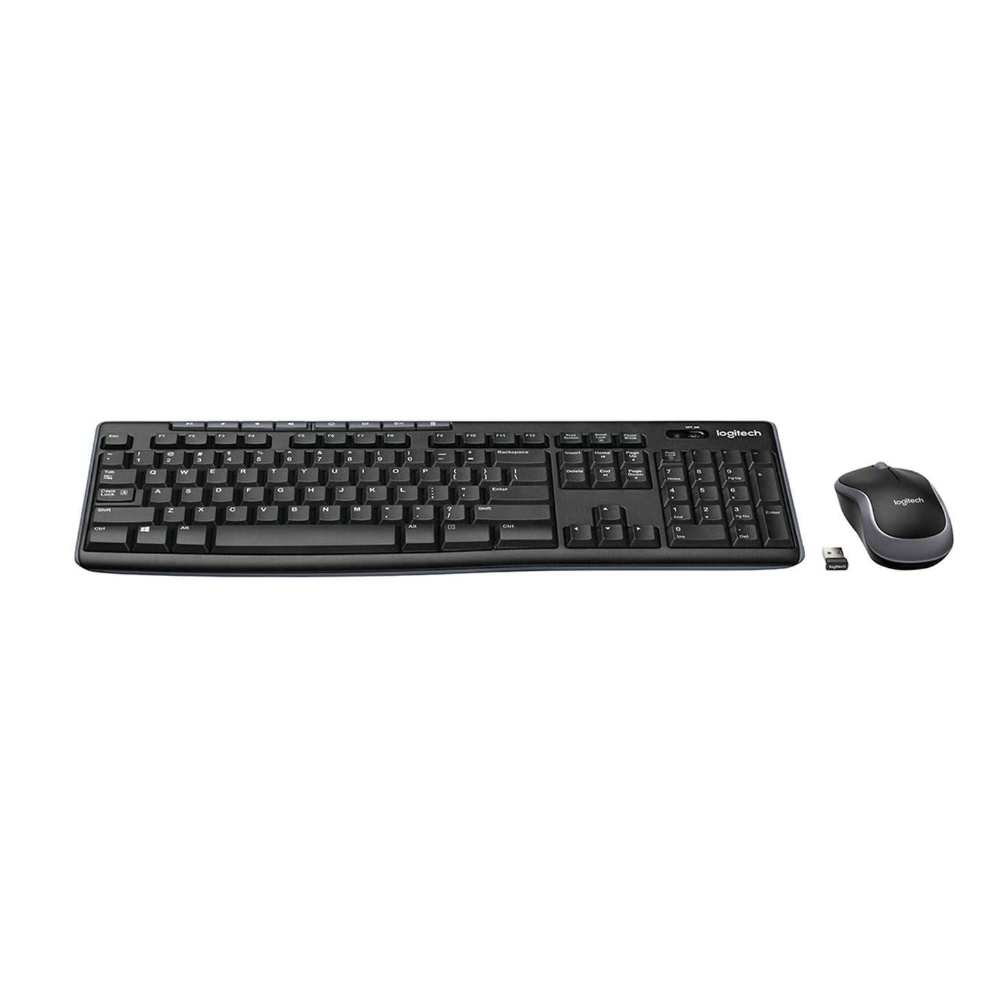 Bild einer kabellosen Logitech Tastatur und Maus