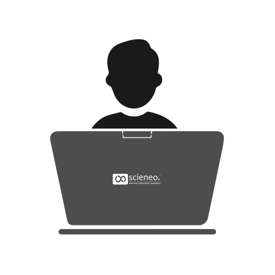 Bild wie Laptop amplio 6 benutzt wird