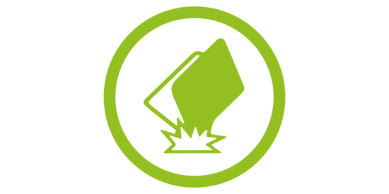 Icon von sturzsicherem Laptop